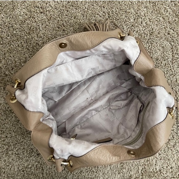 MICHAEL KORS genuine leather tassel shoulder bag boho style - Picture 10 of 14